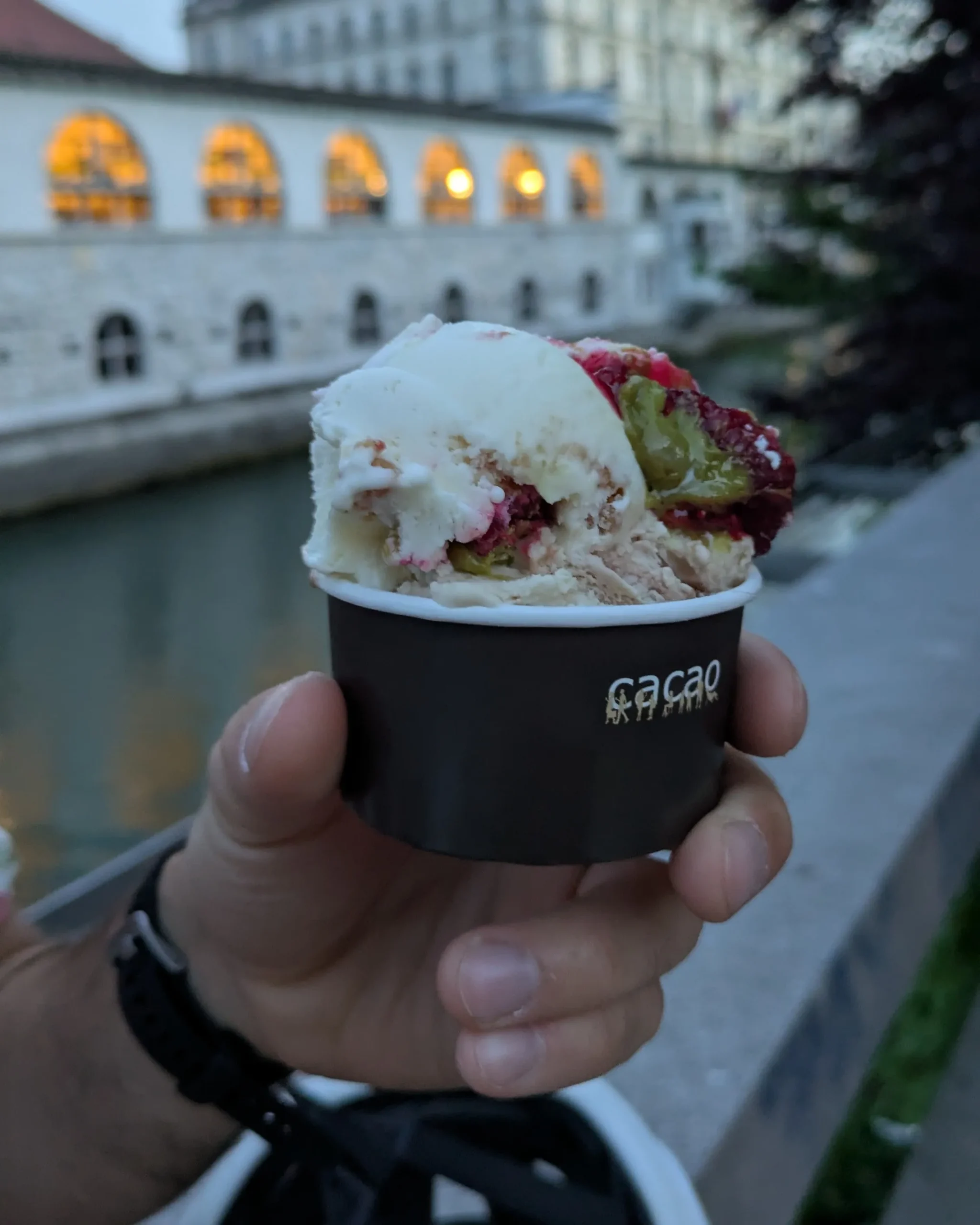 Cacao ice cream